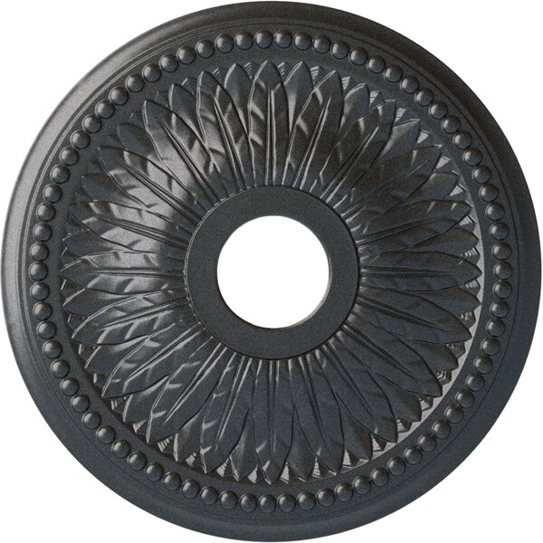 Ekena Millwork Bailey Ceiling Medallion (Fits Canopies up to 5 3/4"), 18"OD x 3 3/4"ID x 1 1/2"P, Pewter CM18BIPES - main